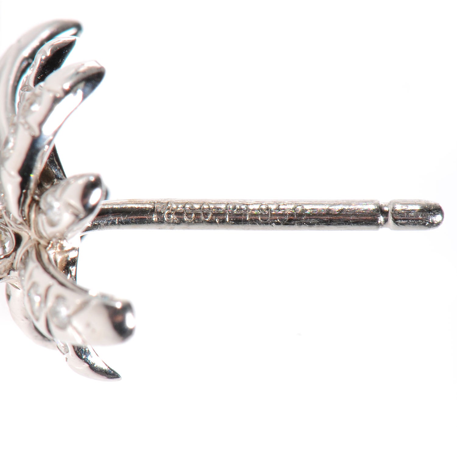 Tiffany Platinum Diamond Fireworks Earrings 4 of 5