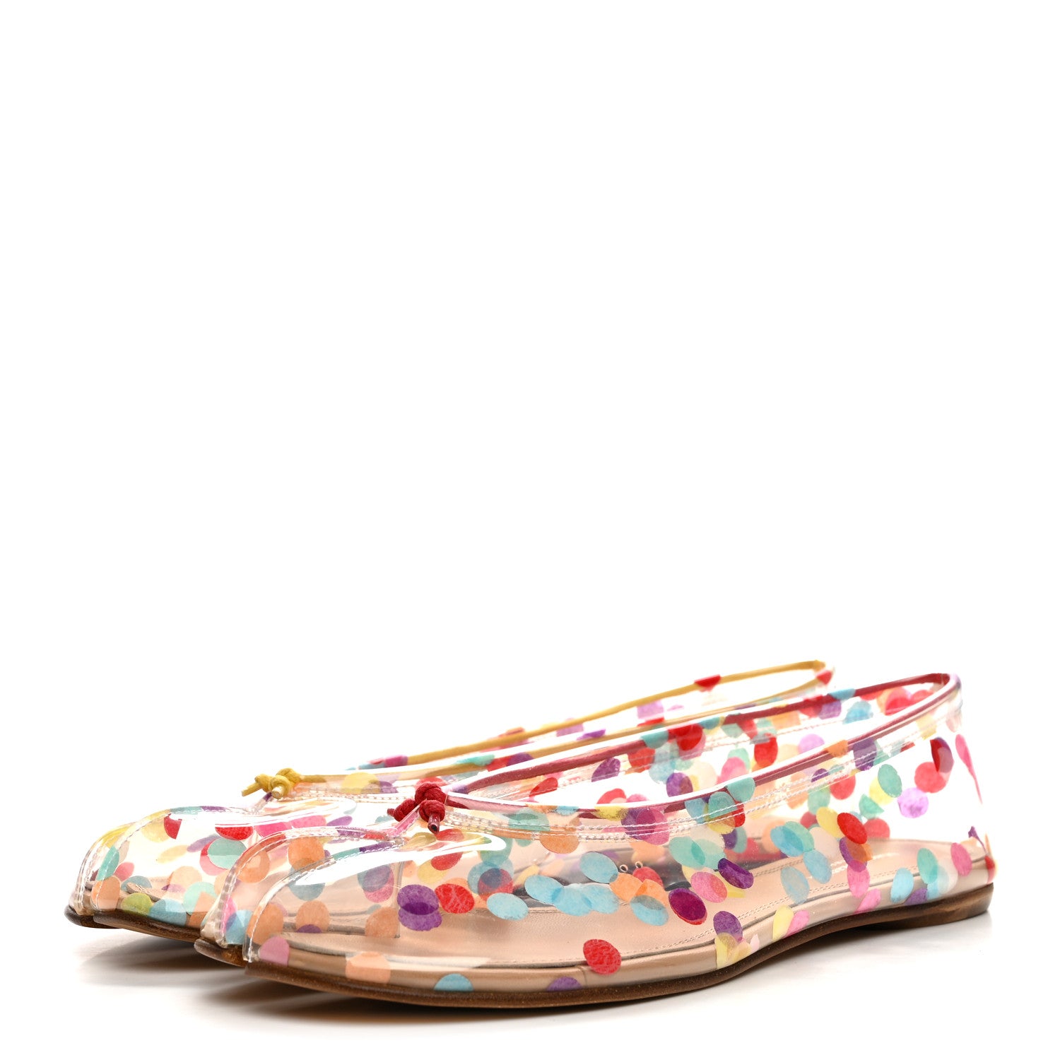 Maison Margiela PVC Confetti Printed Tabi New Ballerina Flats 38 Multicolor 4 of 9