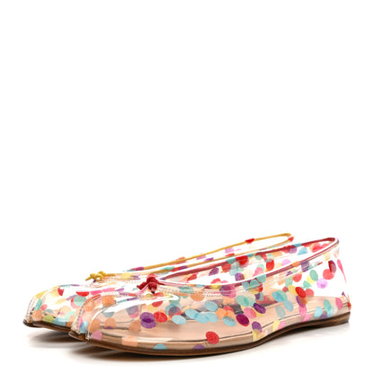 Maison Margiela PVC Confetti Printed Tabi New Ballerina Flats 38 Multicolor 4 of 9