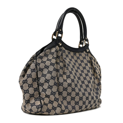 Gucci Monogram Medium Sukey Tote Navy 3 of 10