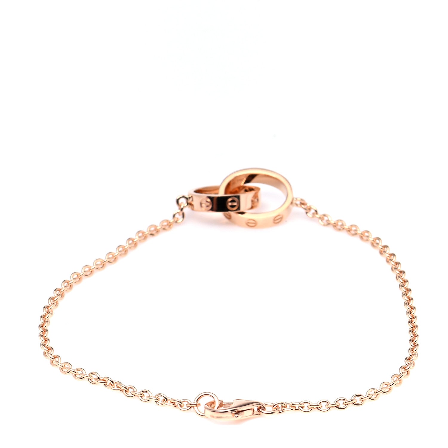 Cartier 18K Pink Gold Interlocking LOVE Bracelet 3 of 6