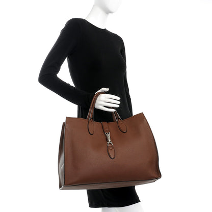 Gucci Soft Calfskin Medium Jackie Top Handle Bag Nut Brown 2 of 9