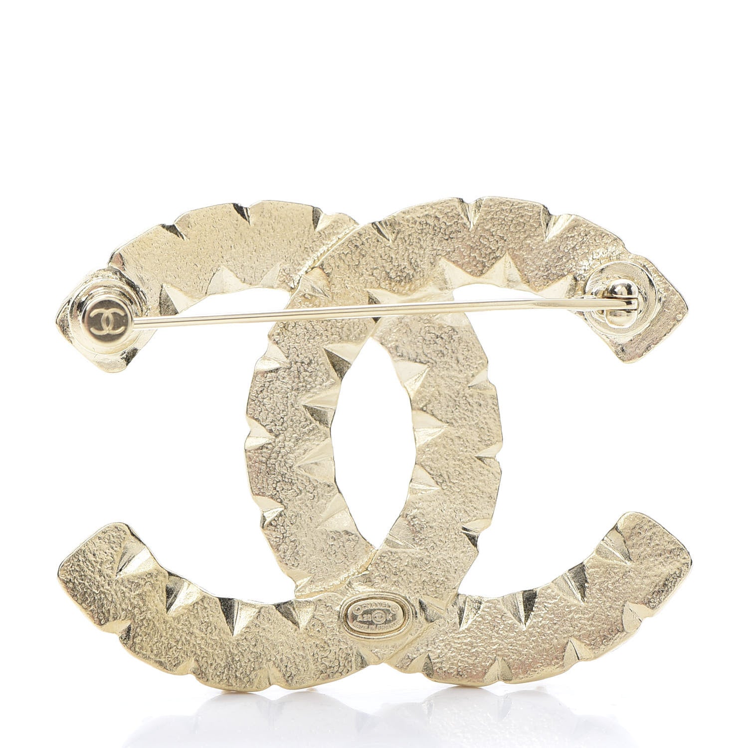 Chanel Crystal Over The Rainbow CC Brooch Gold Multicolor 3 of 5