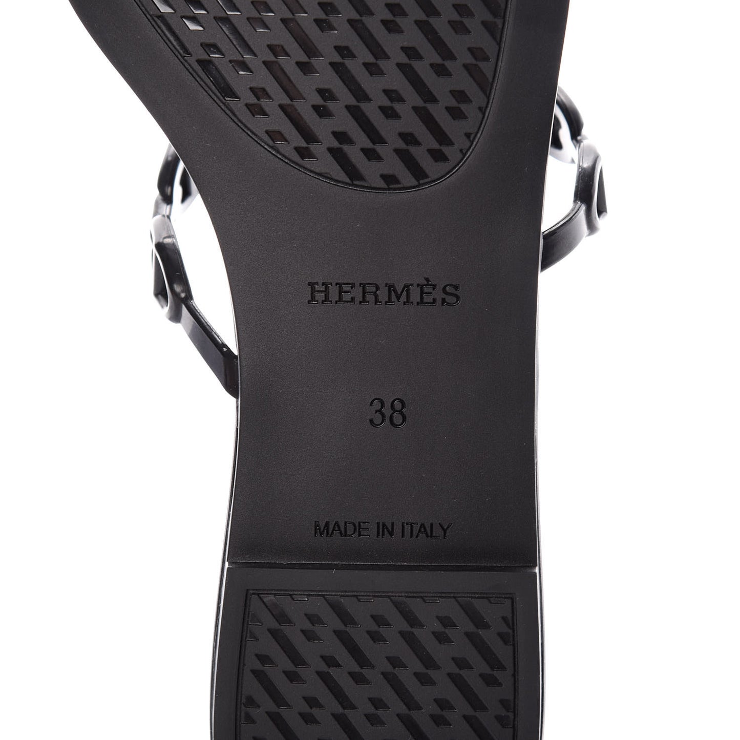 Rubber Chaine d'Ancre Rivage Sandals 38 Black