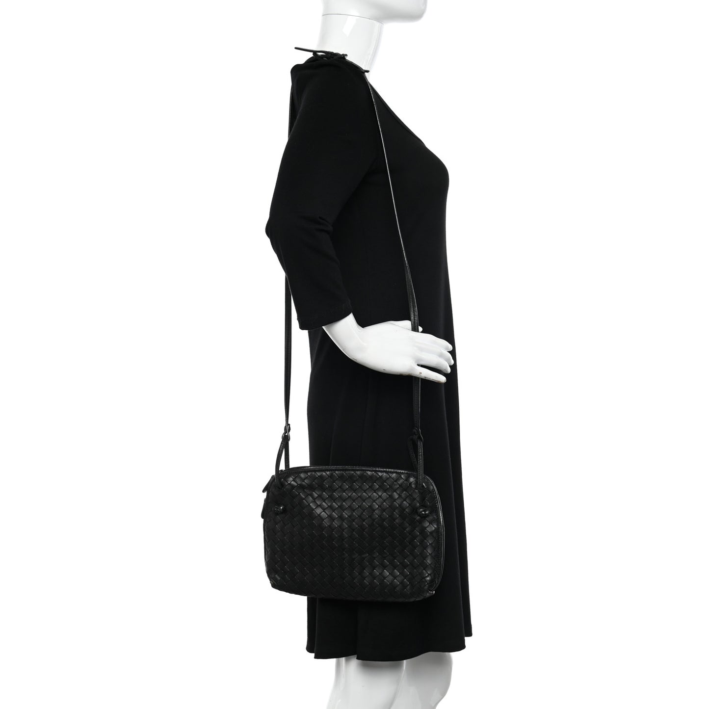 Nappa Intrecciato Nodini Bag Black