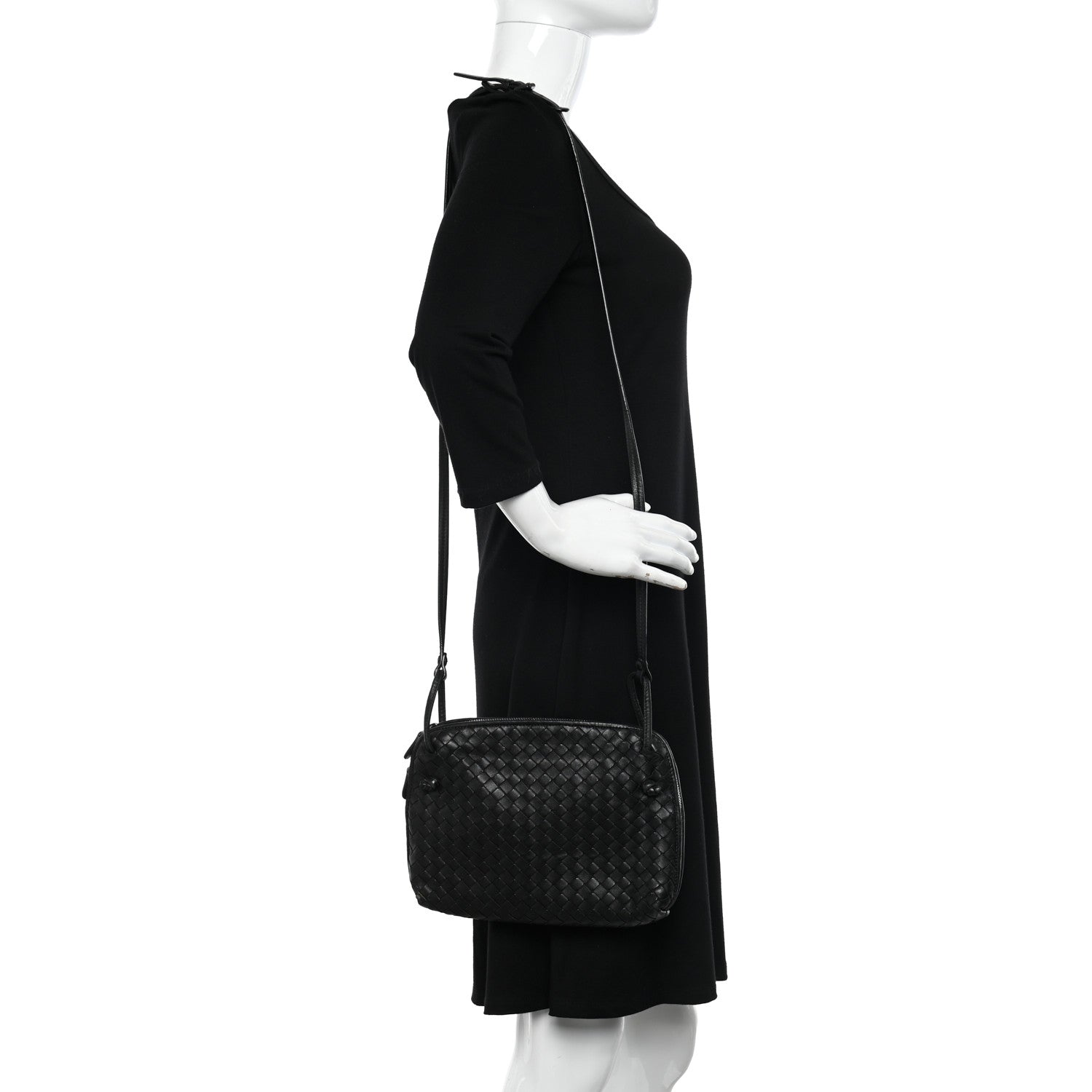 Bottega Veneta Nappa Intrecciato Nodini Bag Black 2 of 9