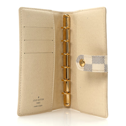 Louis Vuitton Damier Azur Small Ring Agenda Cover 4 of 7