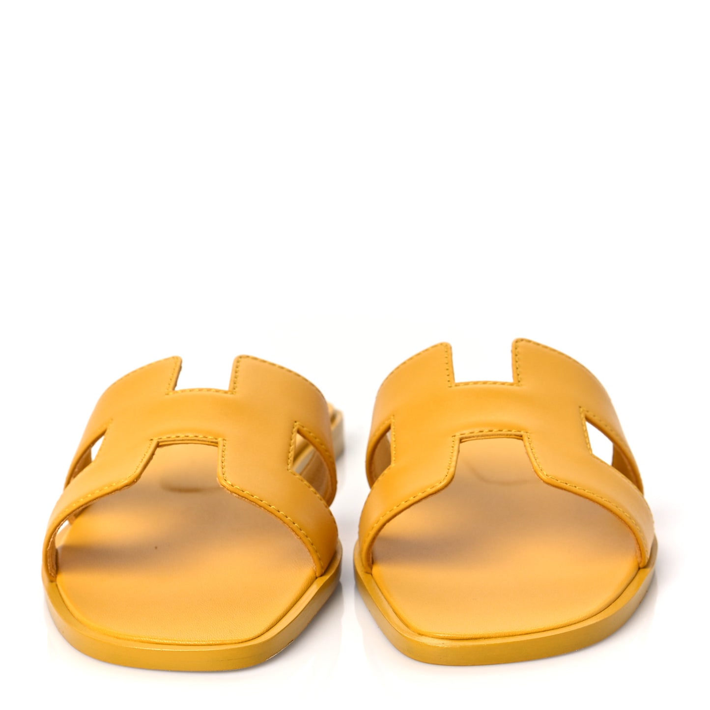Calfskin Oran Sandals 37 Jaune Citron