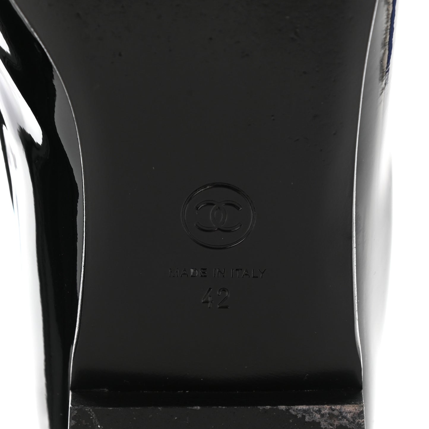 Patent CC Mocassin Loafers 42 Black