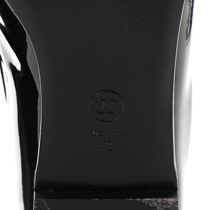 Chanel Patent CC Mocassin Loafers 42 Black 11 of 15