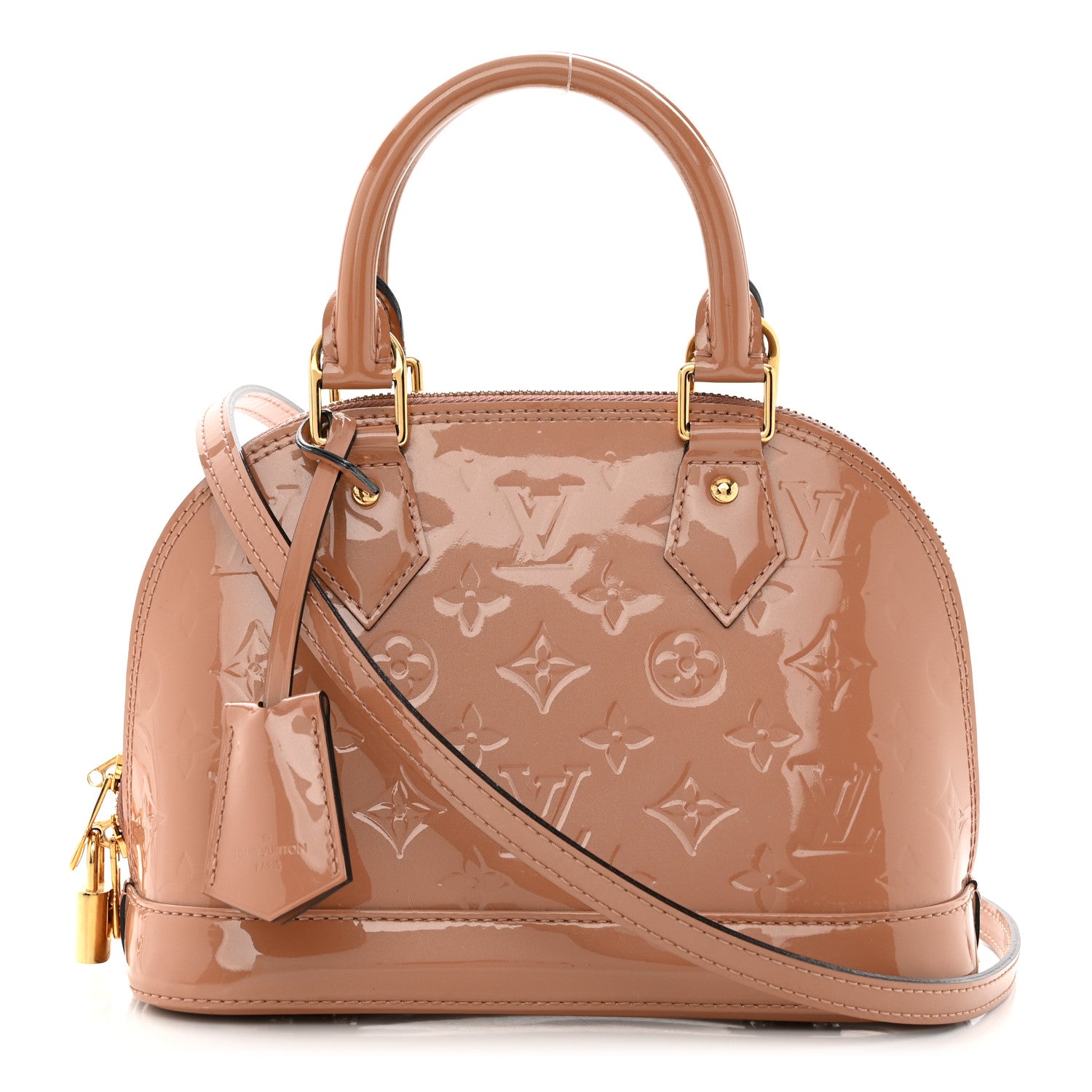 Louis Vuitton Vernis Alma BB Rose Velours 1 of 10