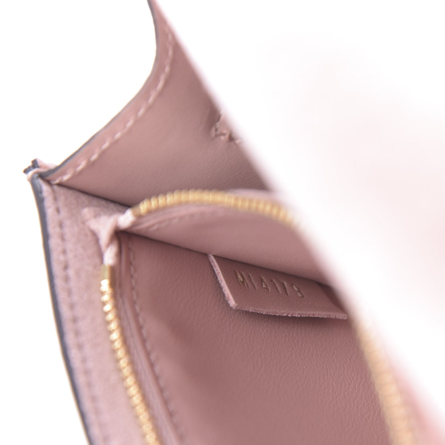 Damier Ebene Croisette Chain Wallet Magnolia