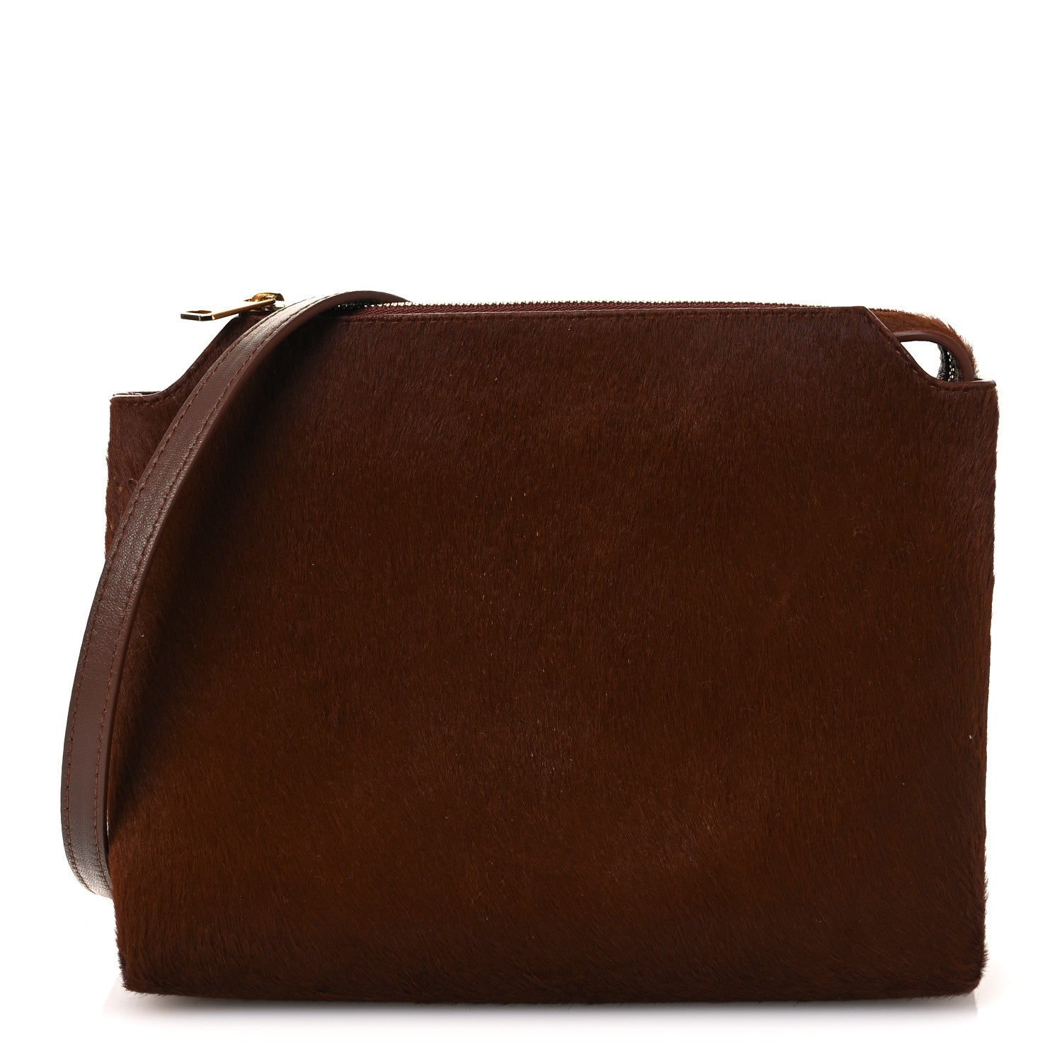 Khaite Ponyhair Lina Crossbody Bag Brown 1 of 9
