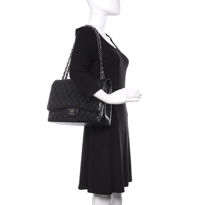 Chanel Caviar Quilted Maxi Double Flap Black 2 of 11