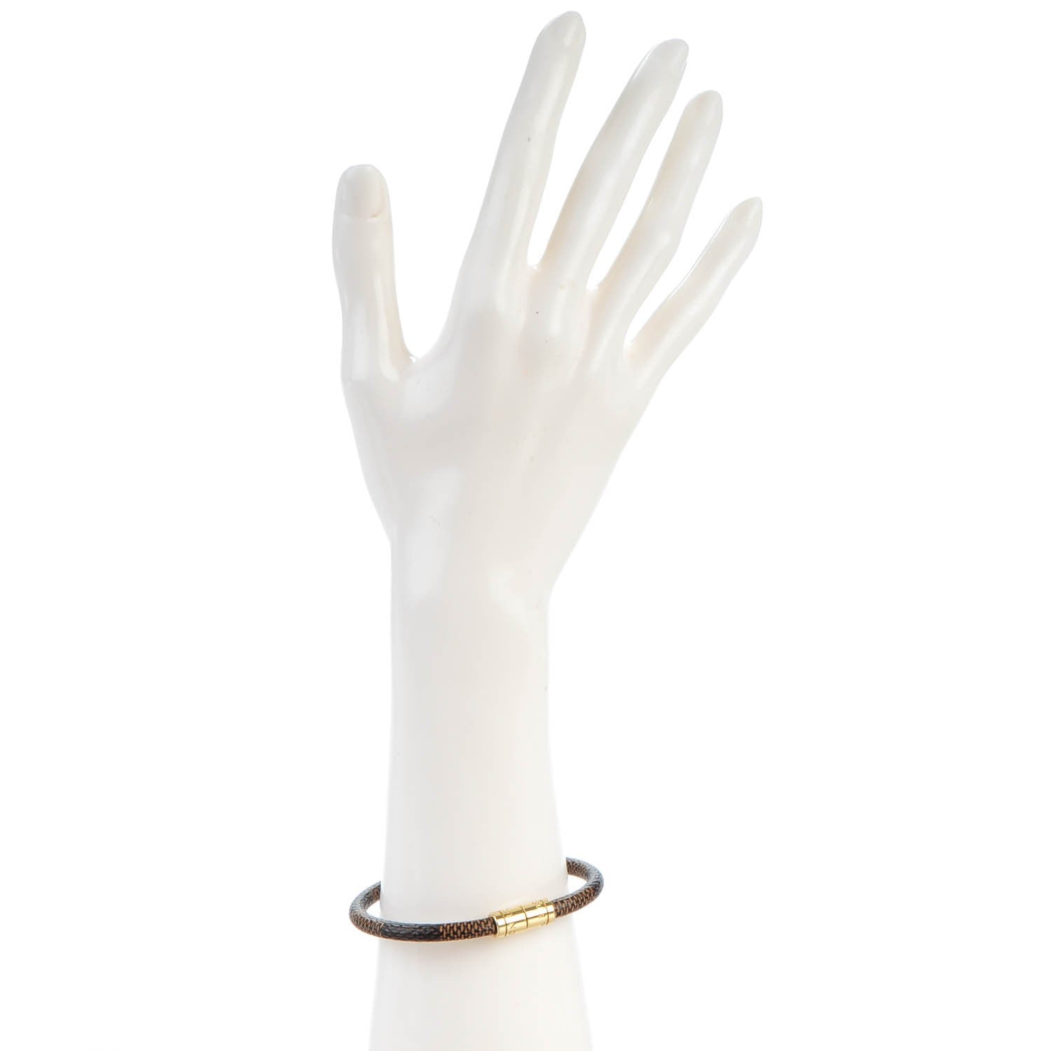 Louis Vuitton Damier Ebene Keep It Bracelet 19 2 of 4