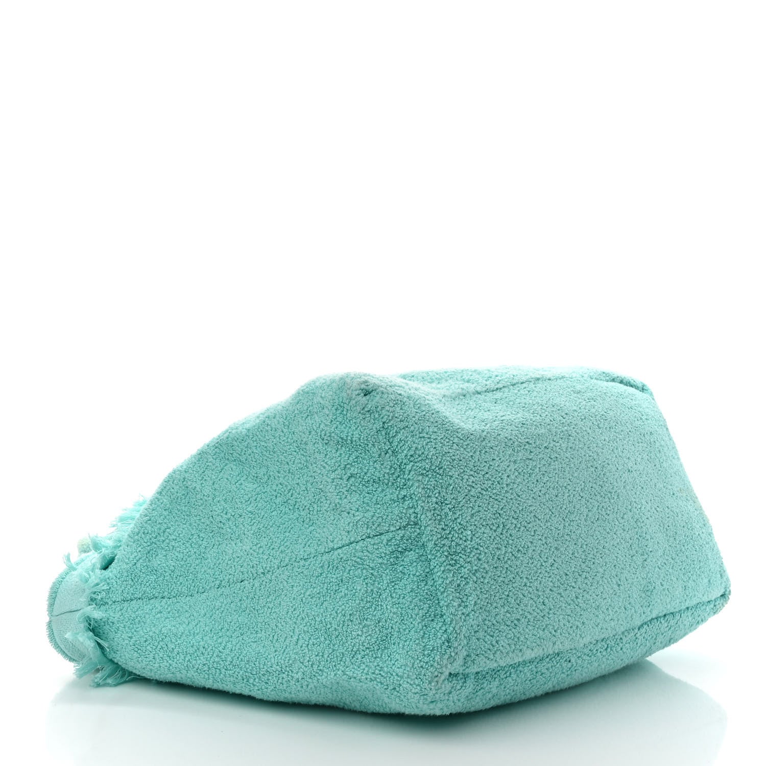 Chanel Terry Cotton CC Beach Tote Turquoise 5 of 10