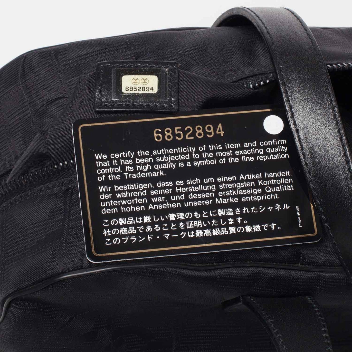 Nylon Travel Bowler Black