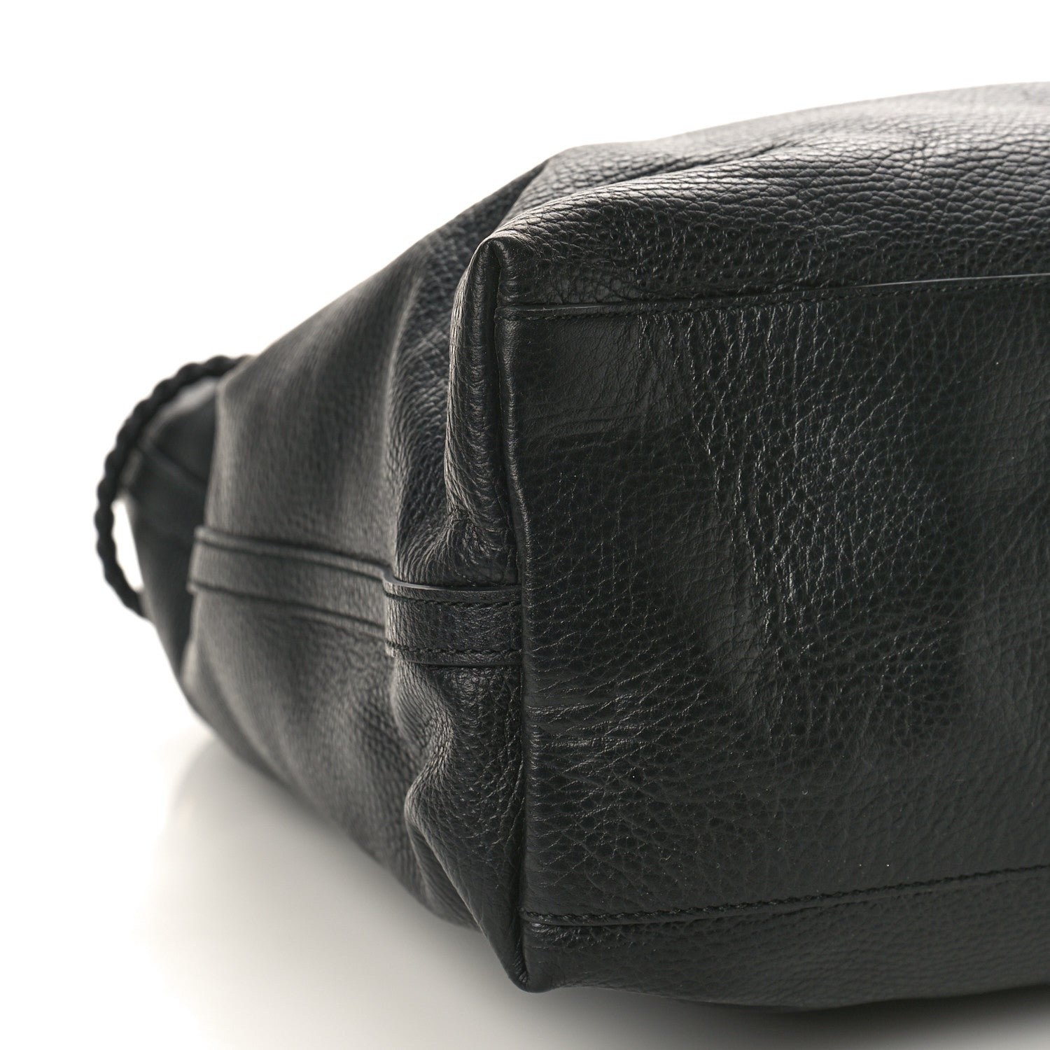 Gucci Calfskin Large Gifford Braided Handle Tote Black 8 of 9