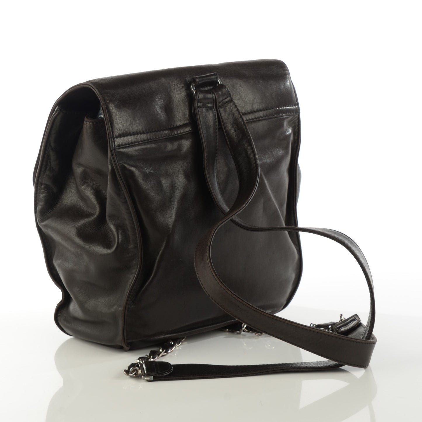 Lambskin CC Backpack Brown