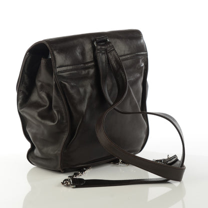 Chanel Lambskin CC Backpack Brown 3 of 7