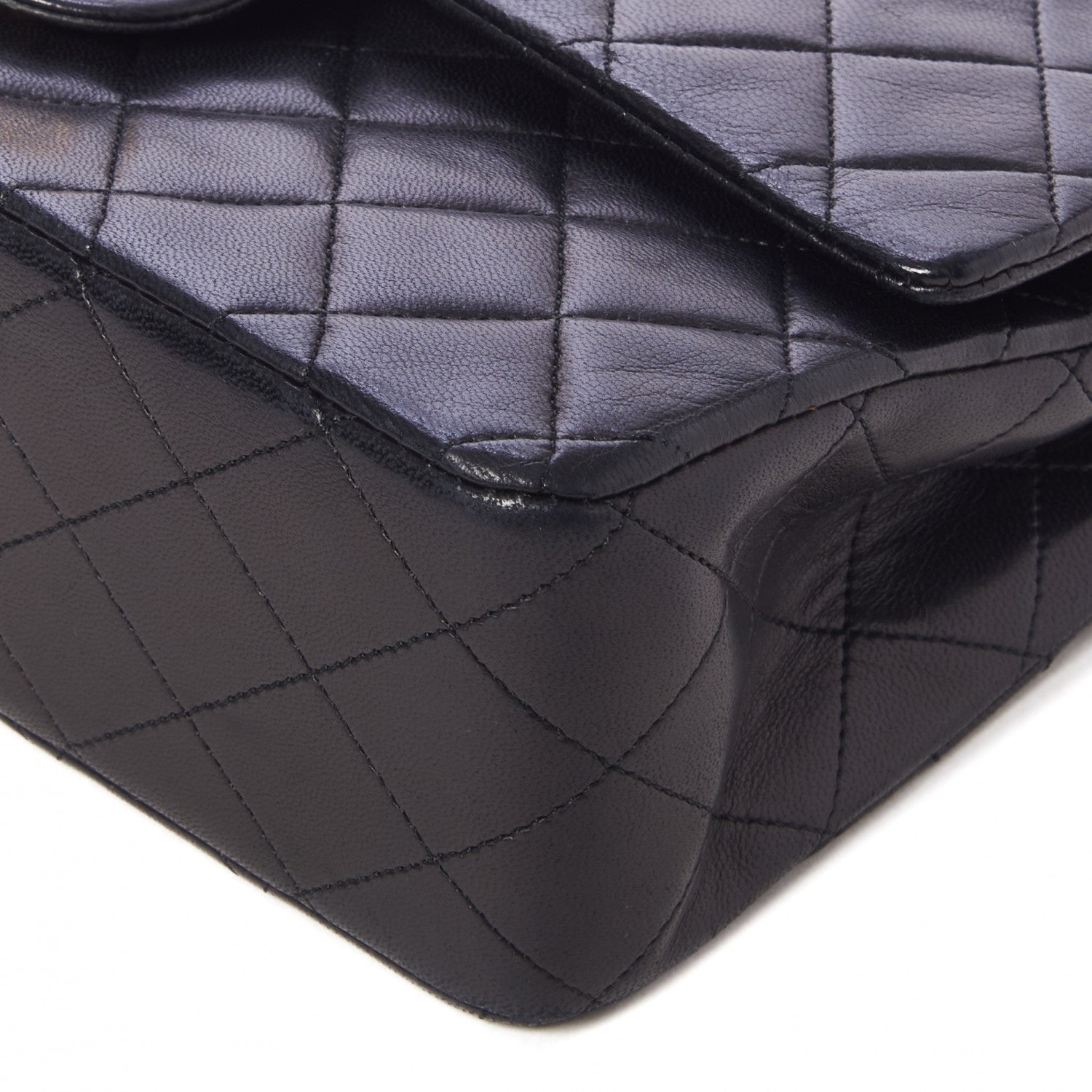 Chanel Lambskin Quilted Medium Double Flap Black 5 of 9