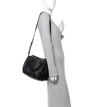 Alexander Wang Pebbled Lambskin Rocco Black Pale Gold Hardware 2 of 9