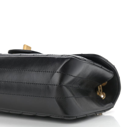 Chanel Aged Calfskin Chevron Quilted 2.55 Reissue Mini Flap Black 9 of 11