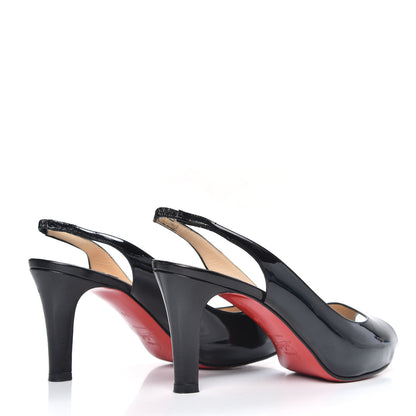 Christian Louboutin Patent No Prive 90 Pumps 38 Black 4 of 9
