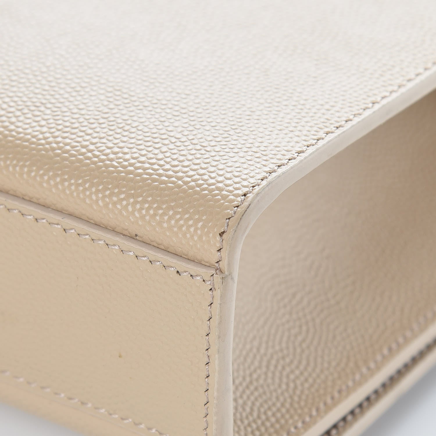 Saint Laurent Grain De Poudre Medium Monogram Kate Satchel Nude Powder 12 of 12