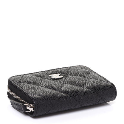 Chanel Caviar Quilted Classic Zipped Coin Purse Black 4 of 8