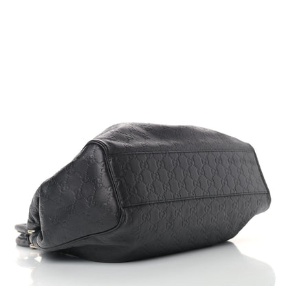 Gucci Guccissima Medium Sukey Tote Black 4 of 18
