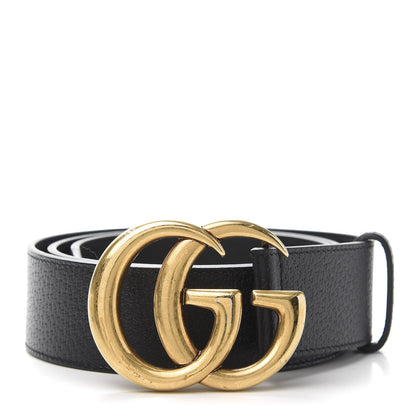 Gucci Textured Calfskin Double G 40mm Belt 90 36 Black 1 of 6