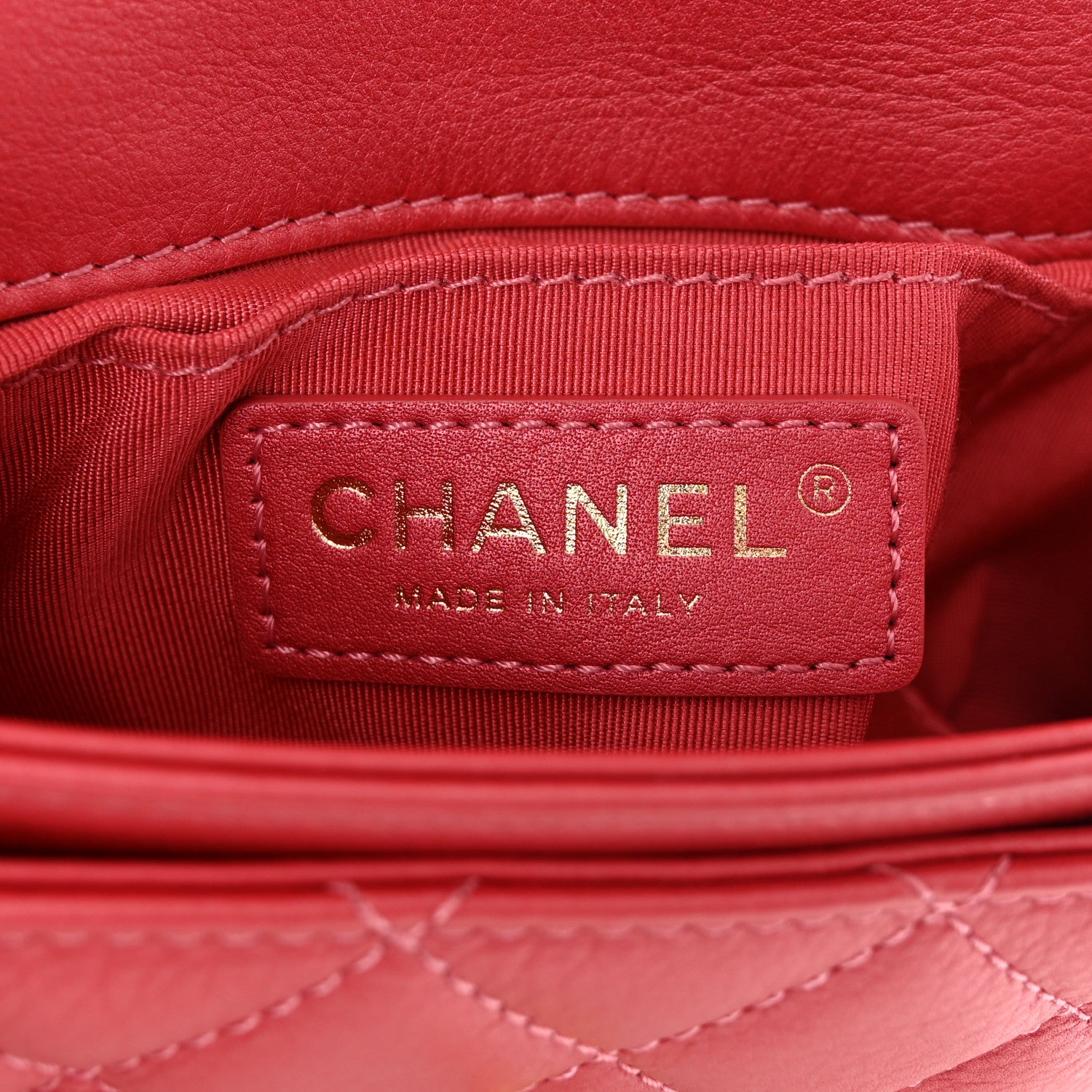 Chanel Metallic Calfskin Quilted Top Handle Flap Dark Pink 6 of 13