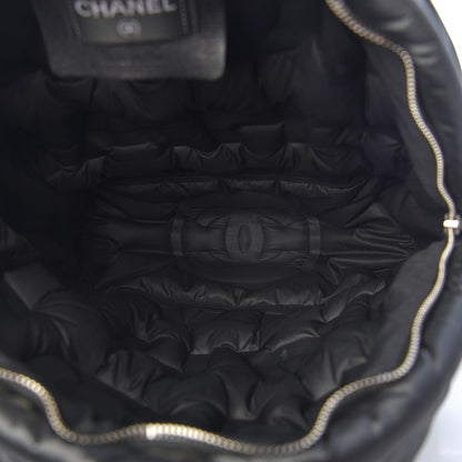 Chanel Nylon Embossed Small Doudoune Backpack Grey 7 of 11