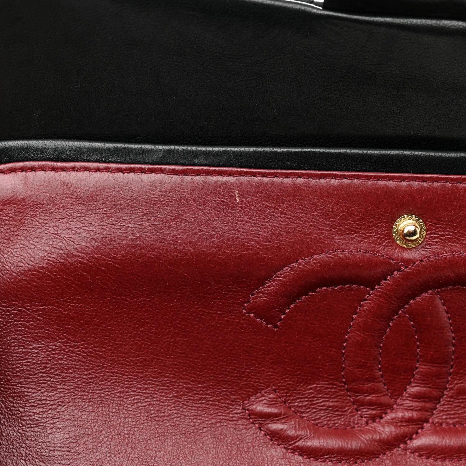 Chanel Lambskin Quilted Medium Double Flap Black 16 of 20