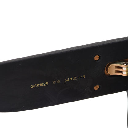 Gucci Square Frame GG0102S Sunglasses Glitter Gold Multi 5 of 8