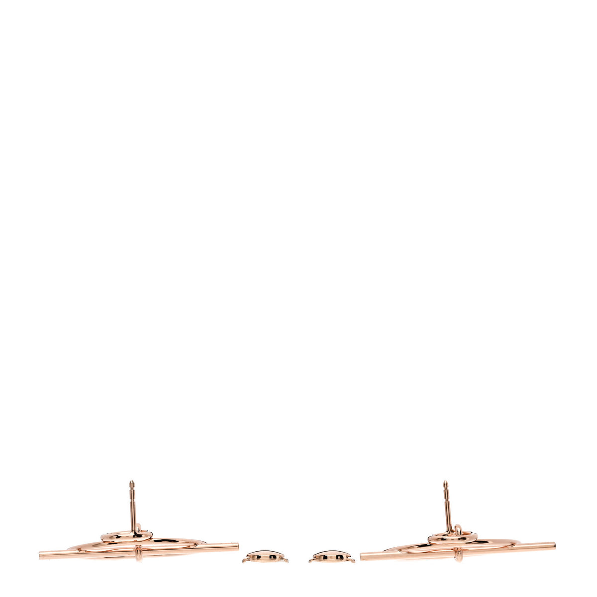 18K Rose Gold PM Loop Earrings