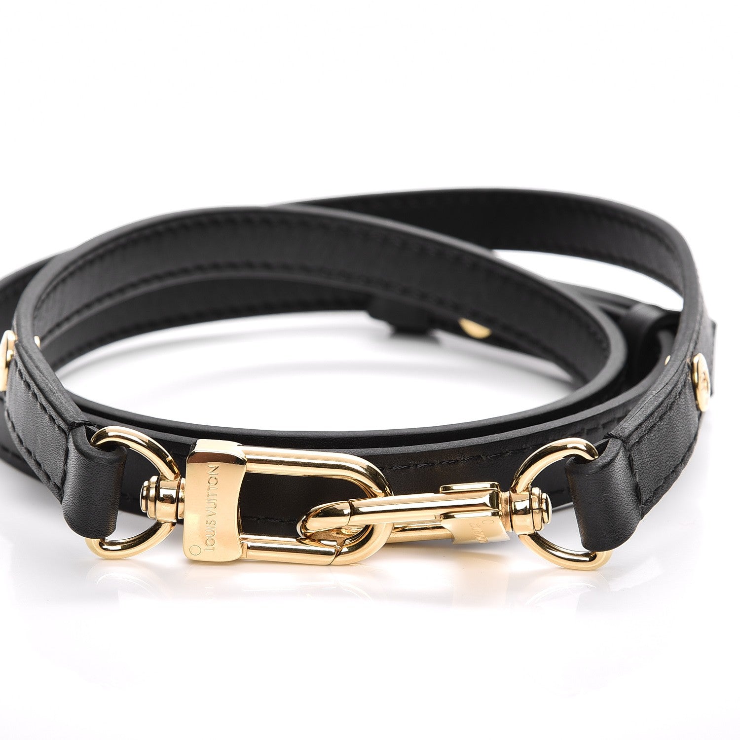 Louis Vuitton Calfskin Neo Noe Shoulder Strap Black 2 of 4