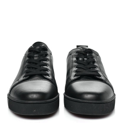 Christian Louboutin Calfskin Mens Louis Junior Flat Sneakers 43.5 Black 3 of 9