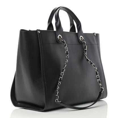 Chanel Caviar Medium Studded Deauville Tote Black 3 of 10