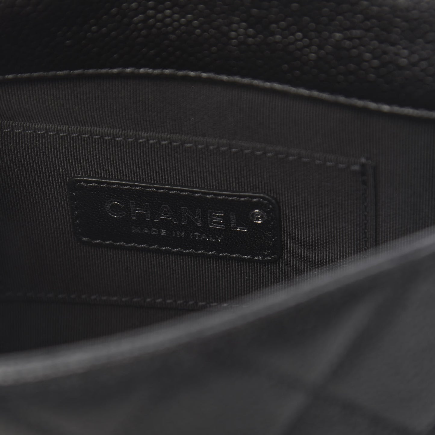 Caviar Quilted Incognito Mini Square Flap Black