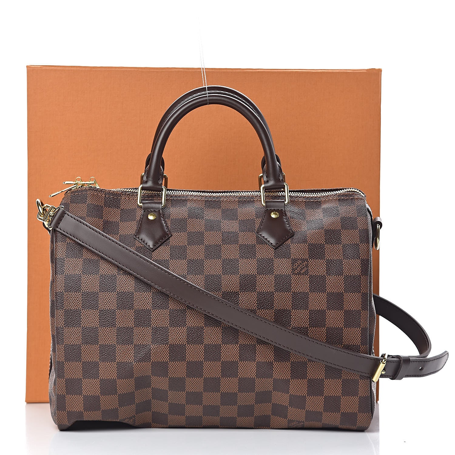 Louis Vuitton Damier Ebene Speedy Bandouliere 30 12 of 12