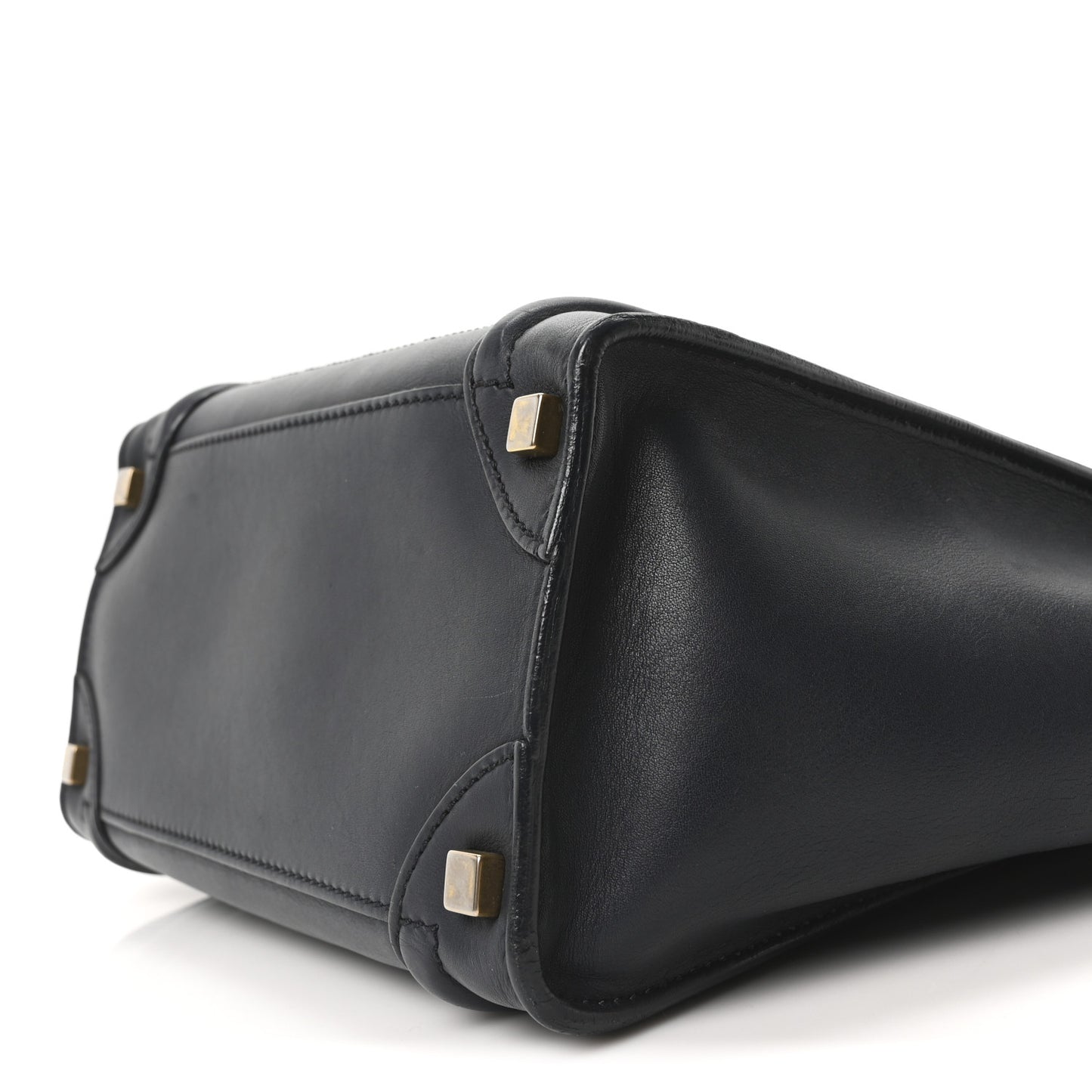 Smooth Calfskin Micro Luggage Navy Blue