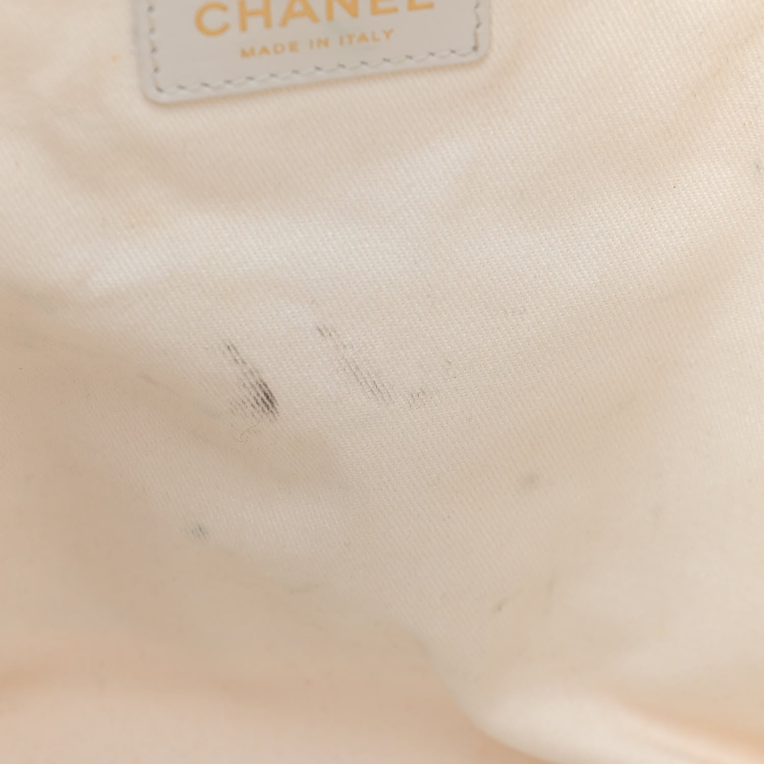 Chanel Canvas Pearl Medium Deauville Tote Ecru Beige 10 of 12