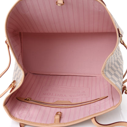 Louis Vuitton Damier Azur Neo Neverfull MM Rose Ballerine 3 of 4