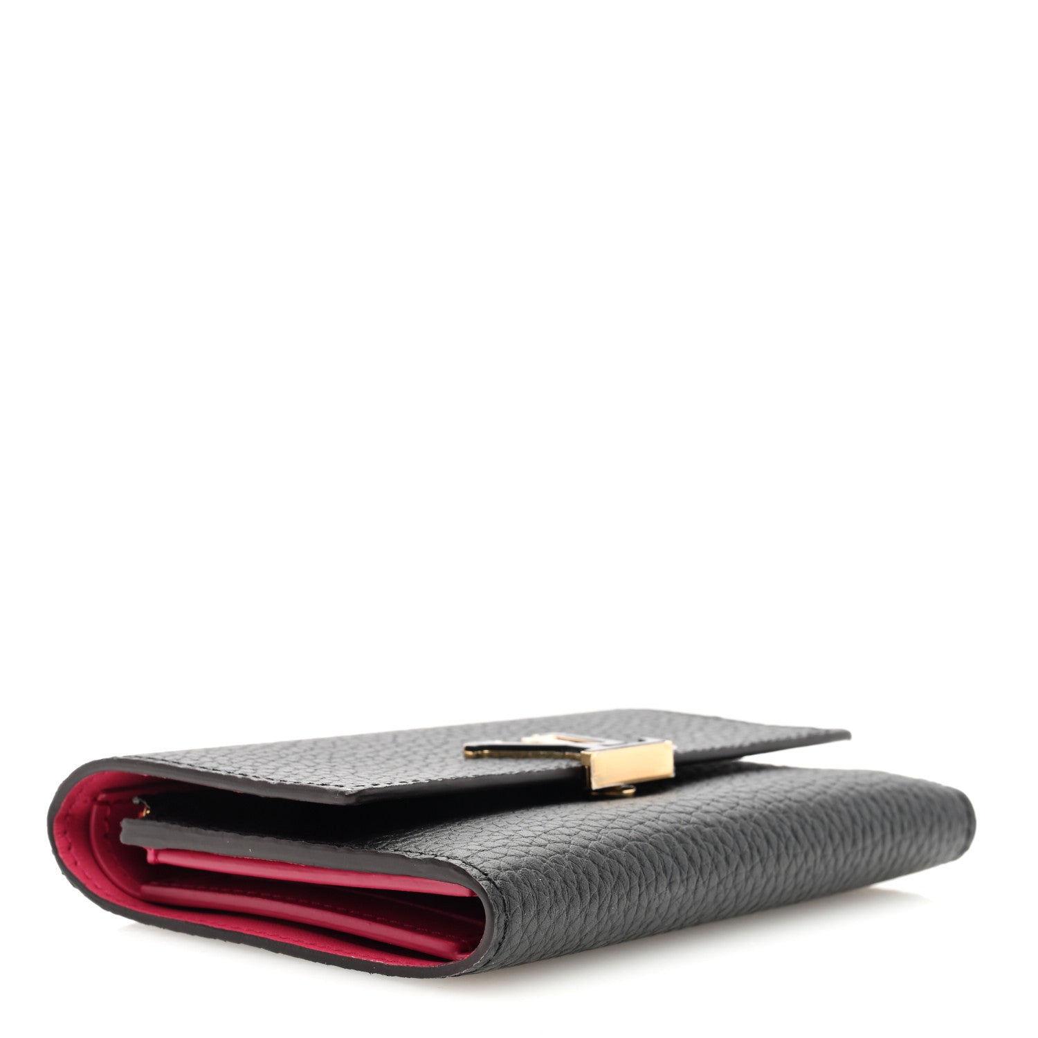 Louis Vuitton Taurillon Capucines Compact Wallet Black 4 of 6