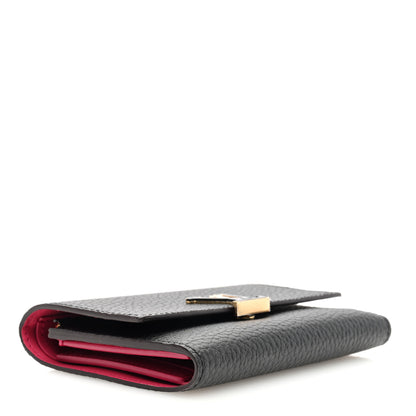 Louis Vuitton Taurillon Capucines Compact Wallet Black 4 of 6