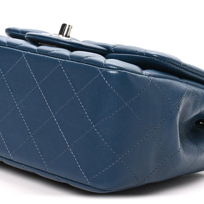 Chanel Lambskin Quilted Mini Square Flap Navy 10 of 10