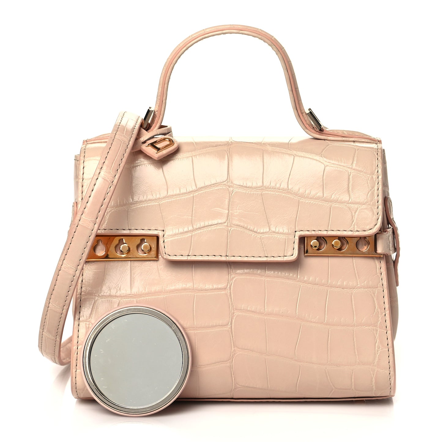 Alligator Micro Tempete Satchel Nude