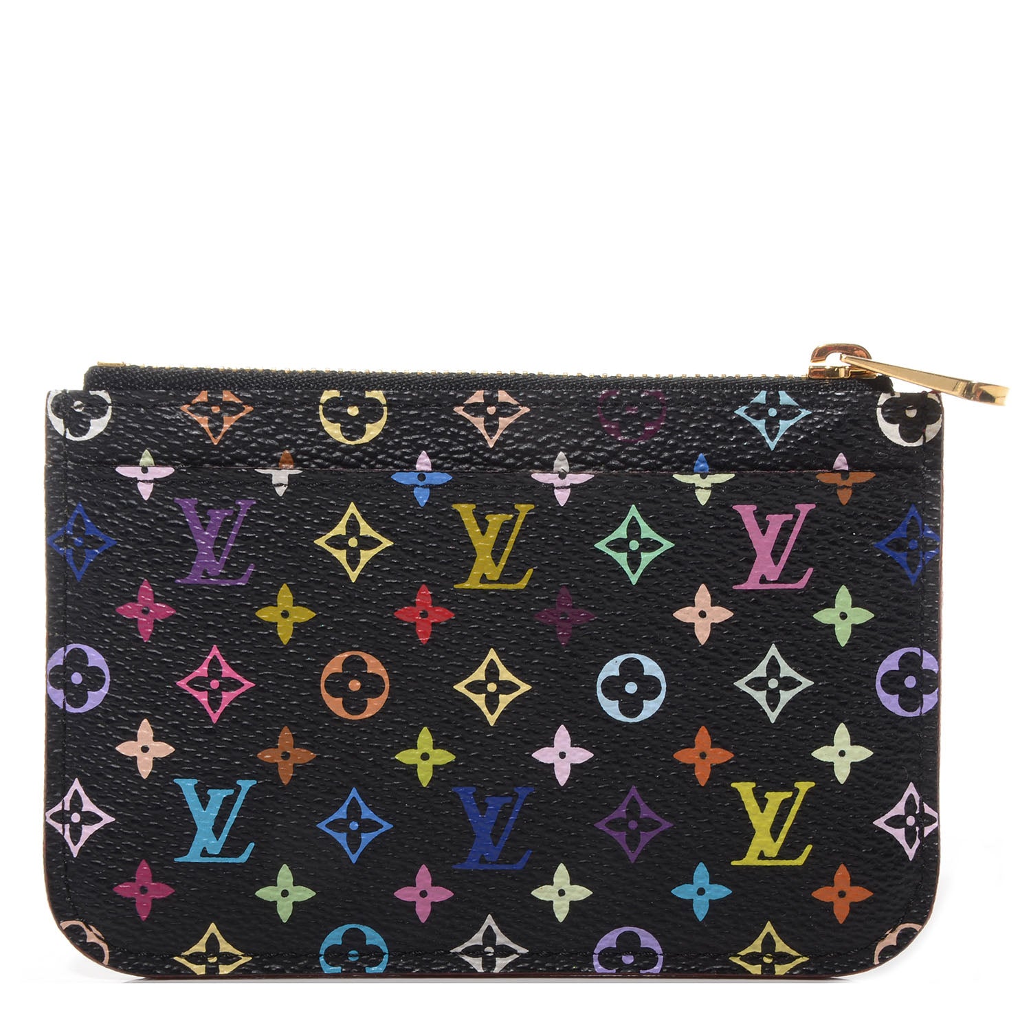 Louis Vuitton Monogram Multicolor Key Pouch Black 1 of 7